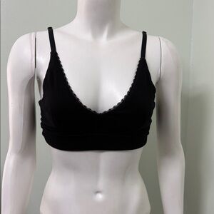 Pact Black Bralette size Medium
